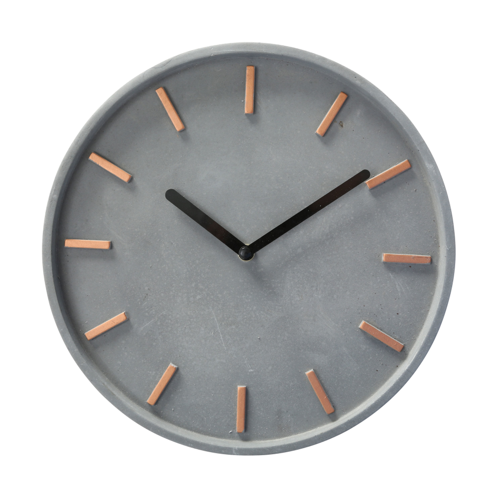 Wanduhr Gela grau/braun