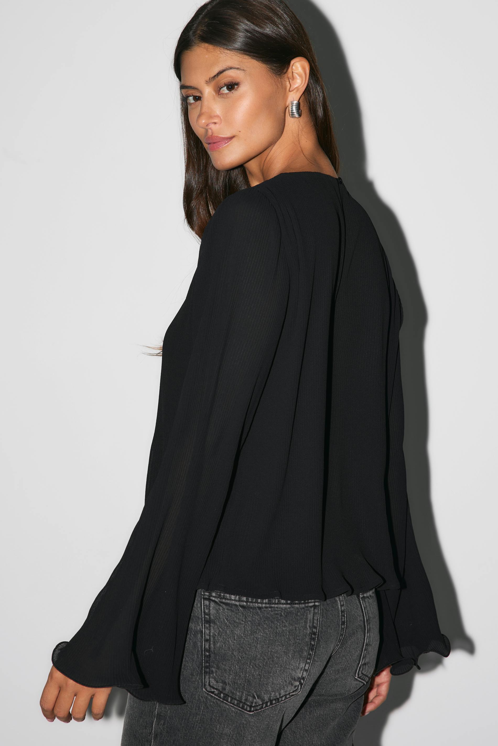 Pleated blouse