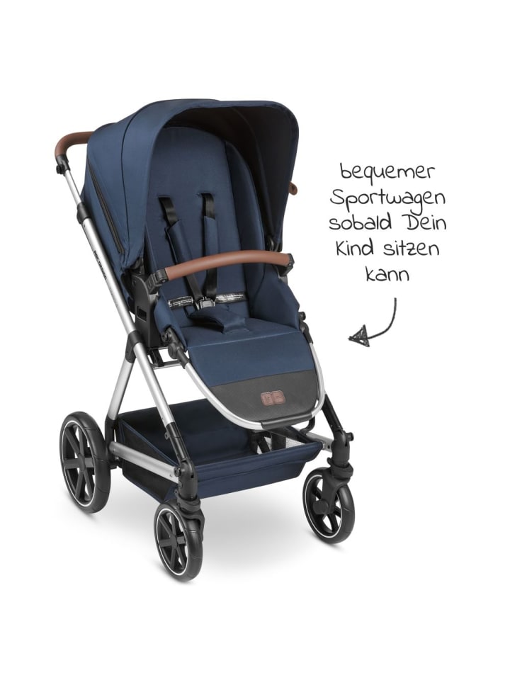 ABC-Design Kombi-Kinderwagen Timbo 4 - inkl. Babywanne & Sportsitz in blau,silber günstig kaufen onesize