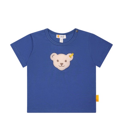 T-Shirt kurzarm, mittelblau für Jungs