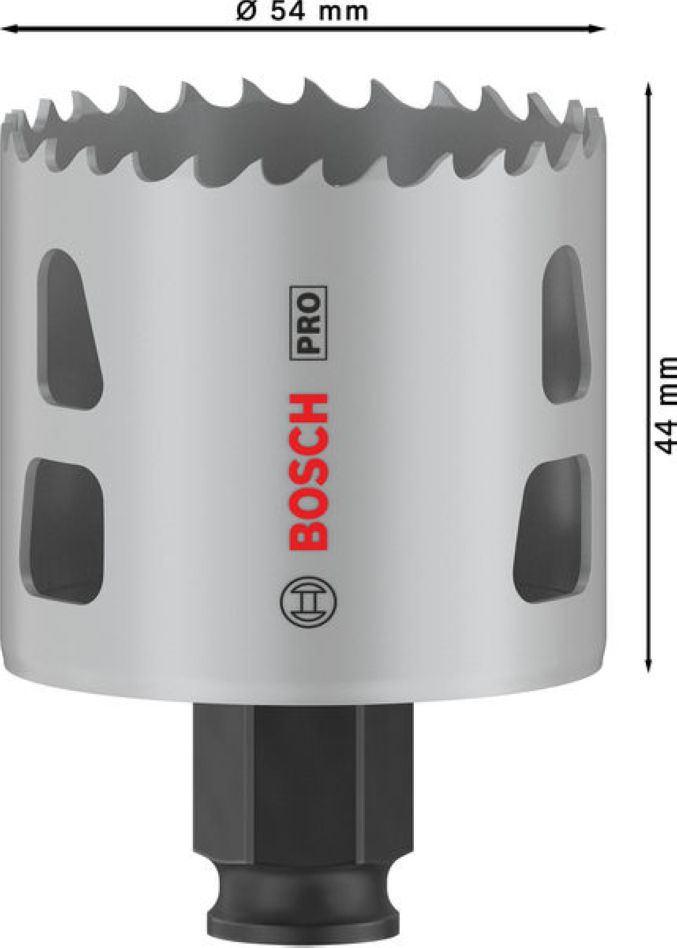 Boschev modri pribor 2608594390 PRO Multi Material PC Plus luknjasta žaga 54 mm