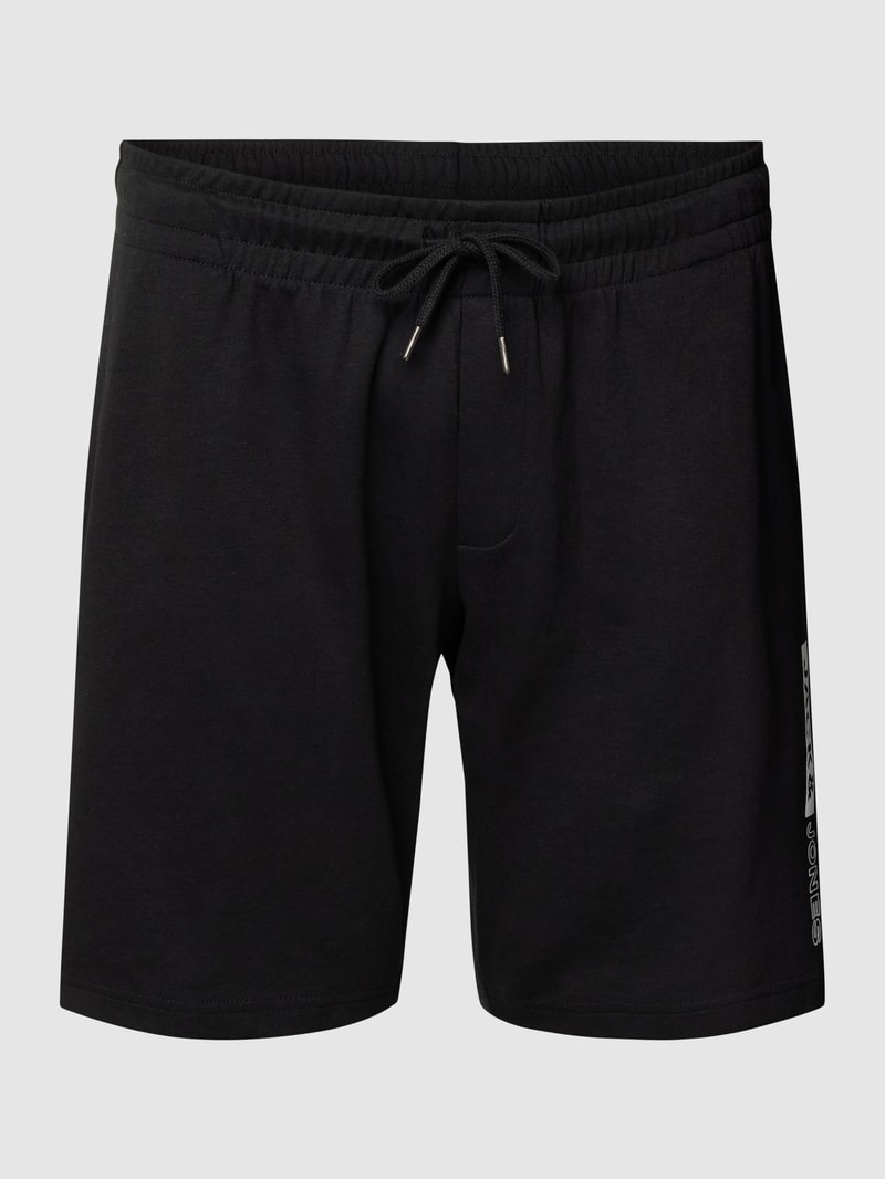 PLUS SIZE Sweatshorts mit Tunnelzug in schwarz