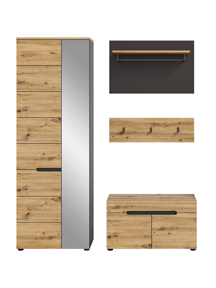 ebuy24 Garderobenmöbel Canu Eiche 160 x 37 cm günstig kaufen onesize