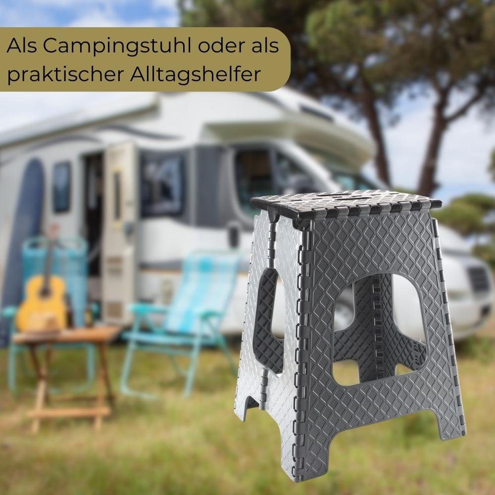 GarPet Campinghocker Klapphocker Campinghocker Faltbar Ultraleicht Falthocker Tritthocker