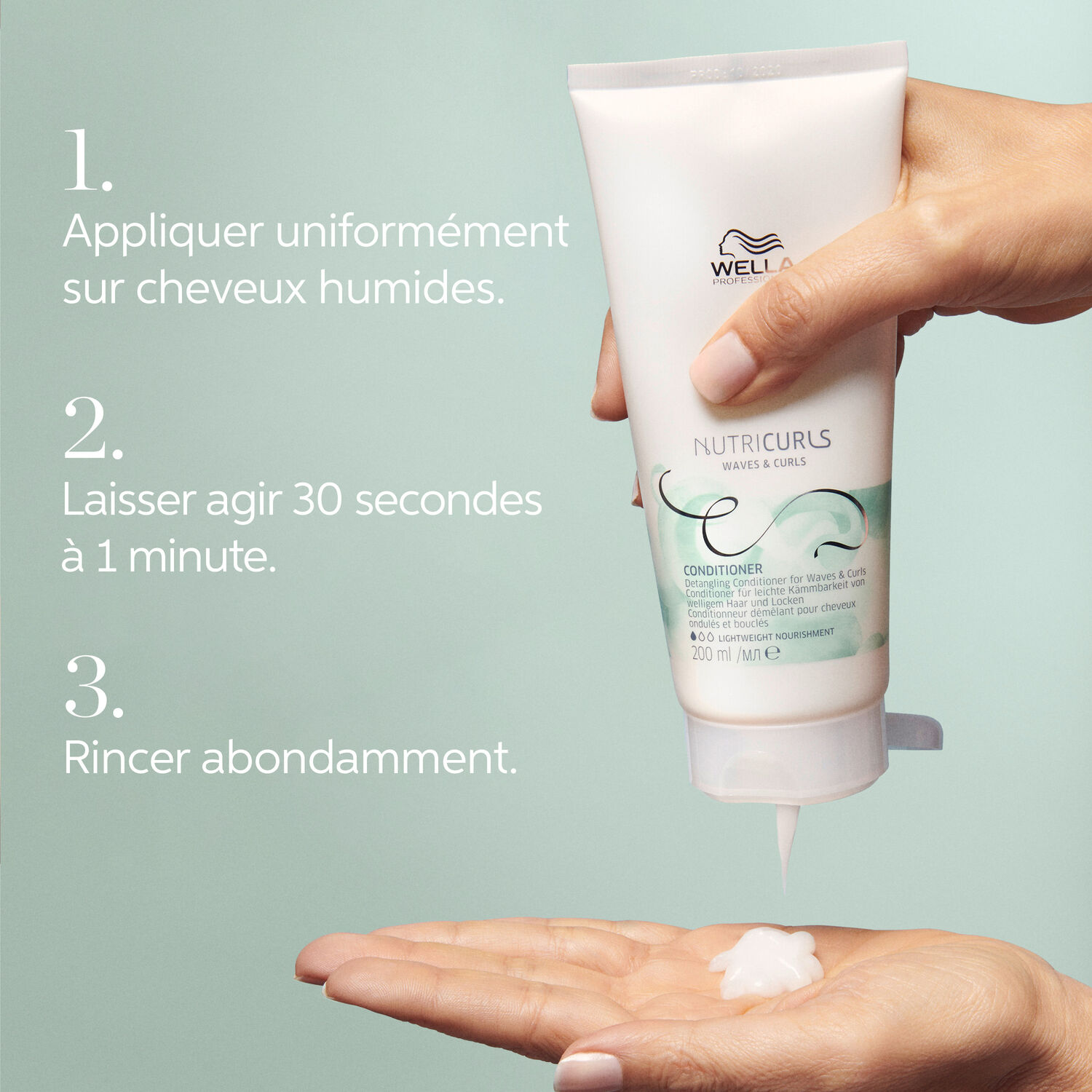 Wella Nutricurls Waves & Curls Démêlant Cheveux Bouclés & Ondulés