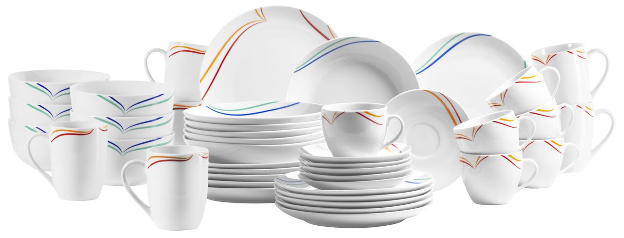 Mäser Serie Ciliana, Kombiservice 42 teilig für 6 Personen