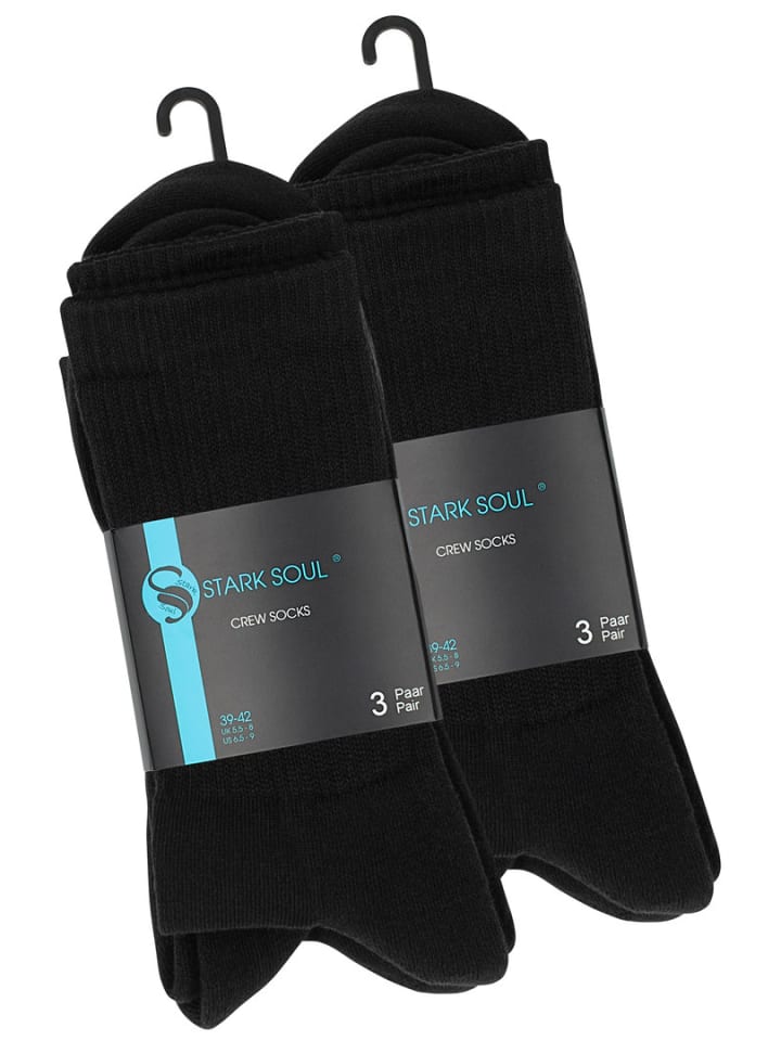 Stark Soul® Sportsocken 6 Paar, mit FROTTEESOHLE in schwarz günstig kaufen