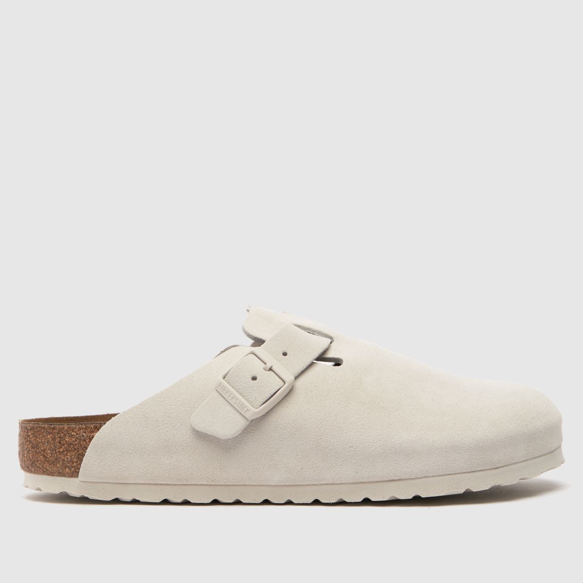 BIRKENSTOCK – Boston – Vita sandaler med träskor