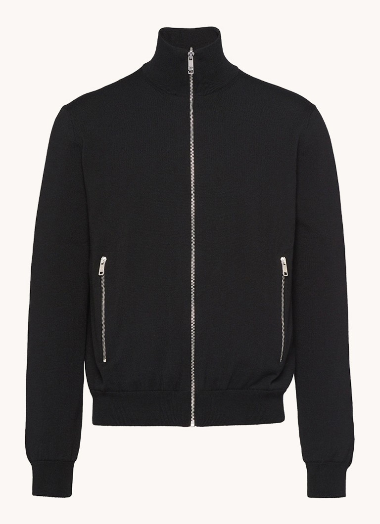 Vestă reversibilă Prada Re-Nylon din amestec de lână