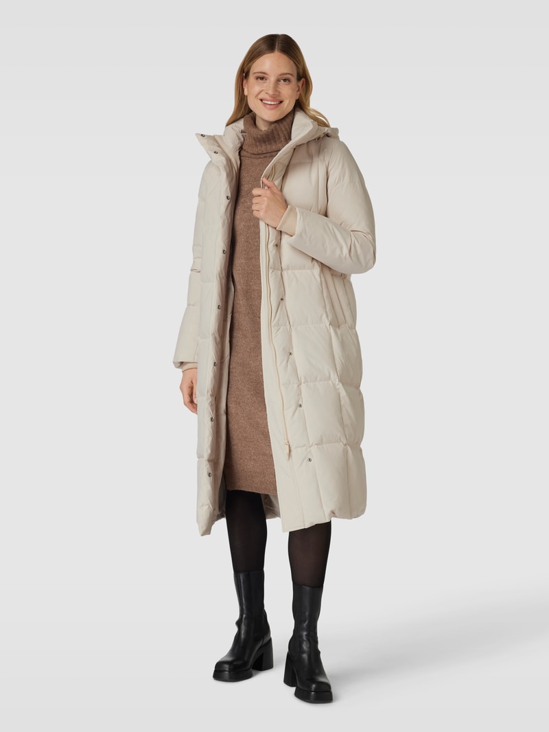 Daunenmantel mit Kapuze Modell 'NITA' in beige