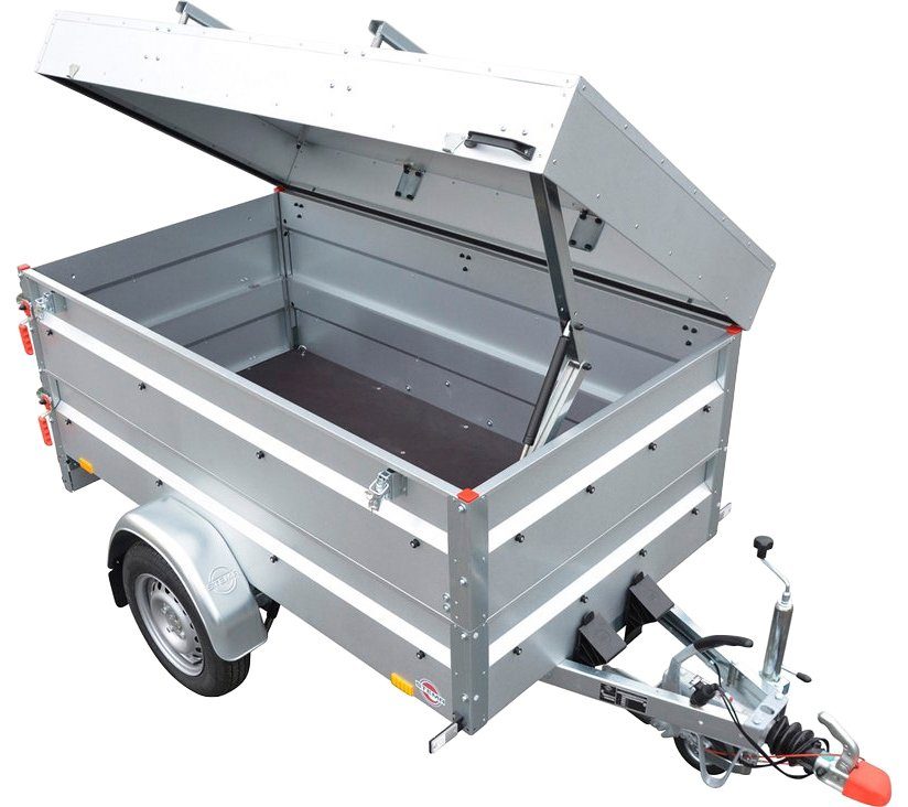 STEMA PKW-Anhänger BASIC 850 COC, max. 593 kg, inkl. Bordwandaufsatz und Deckel
