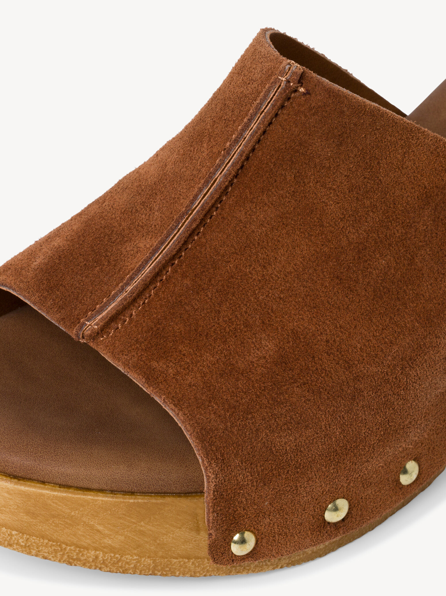 Mule en cuir - marron