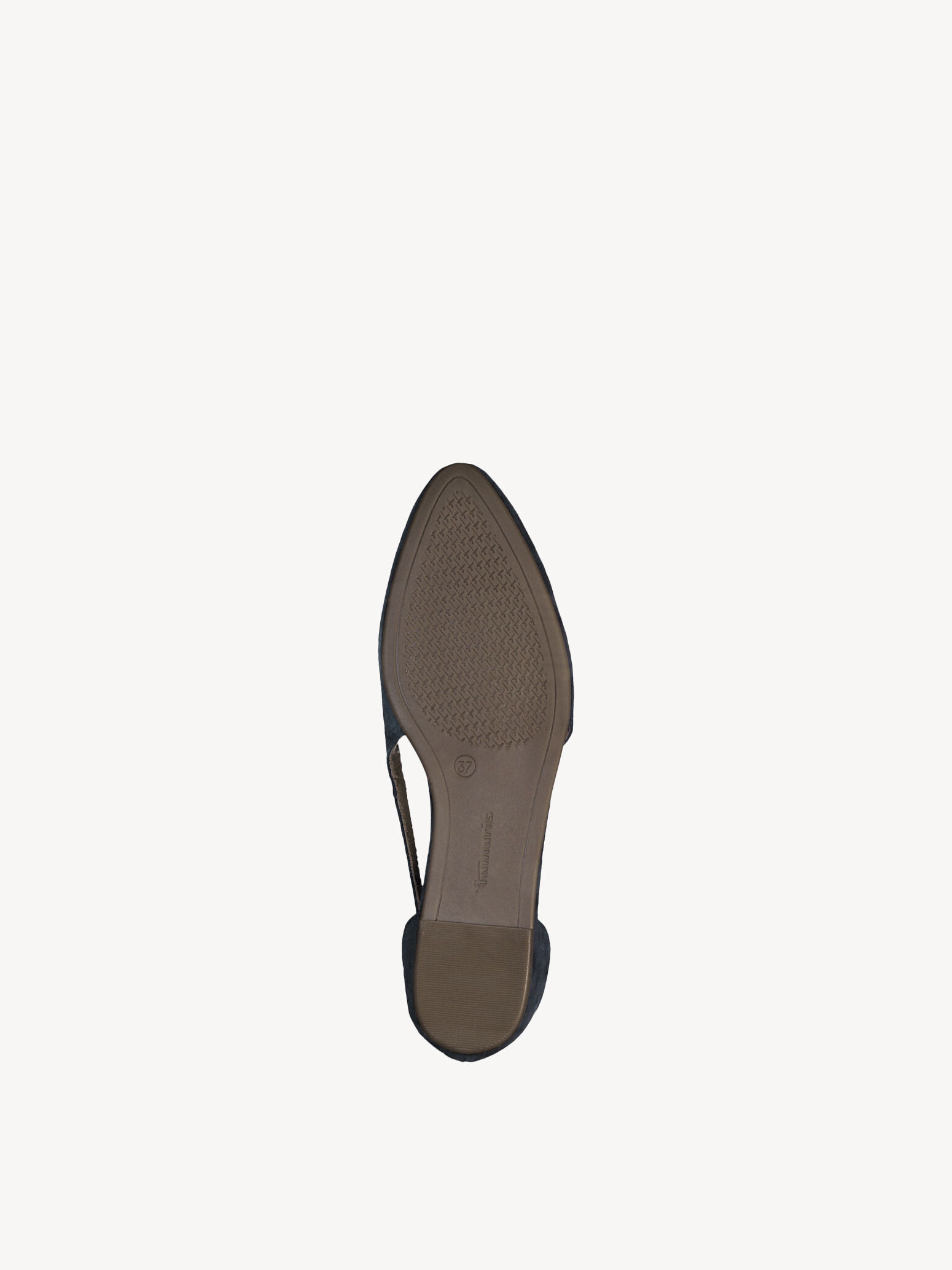 Ballerine en cuir - bleu