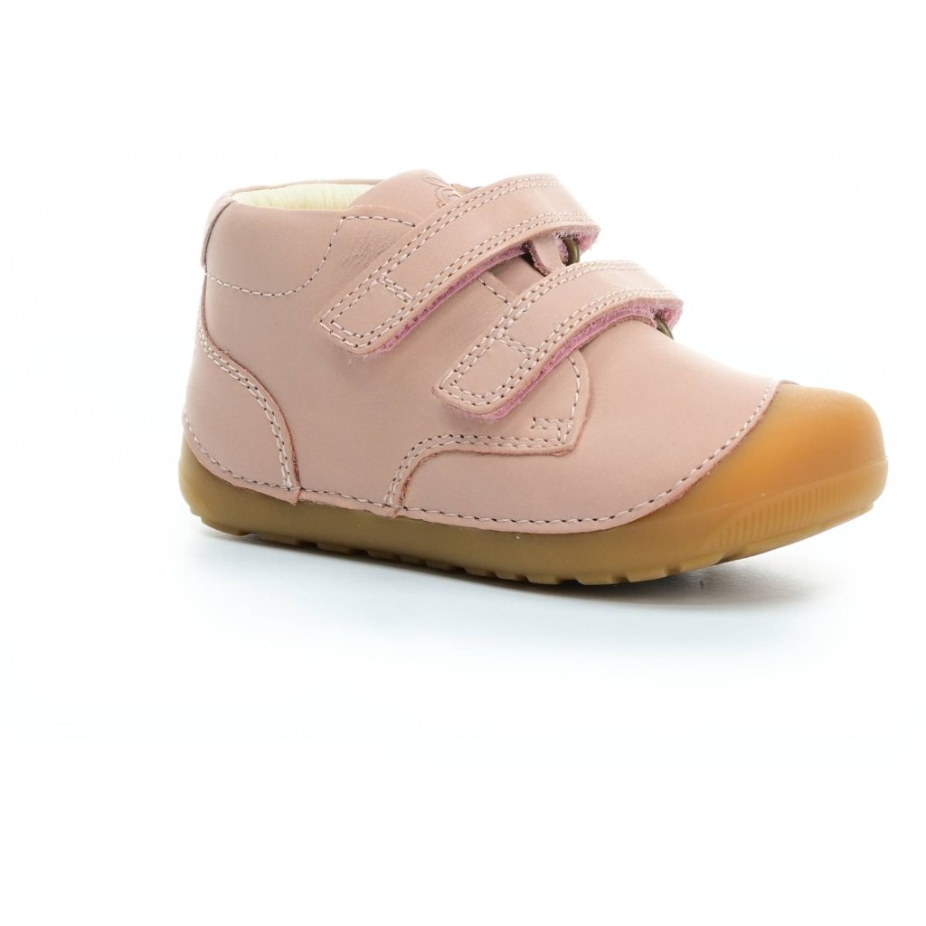 Bundgaard Petit Velcro Old Rose rosa Mid Cut Barfußschuhe