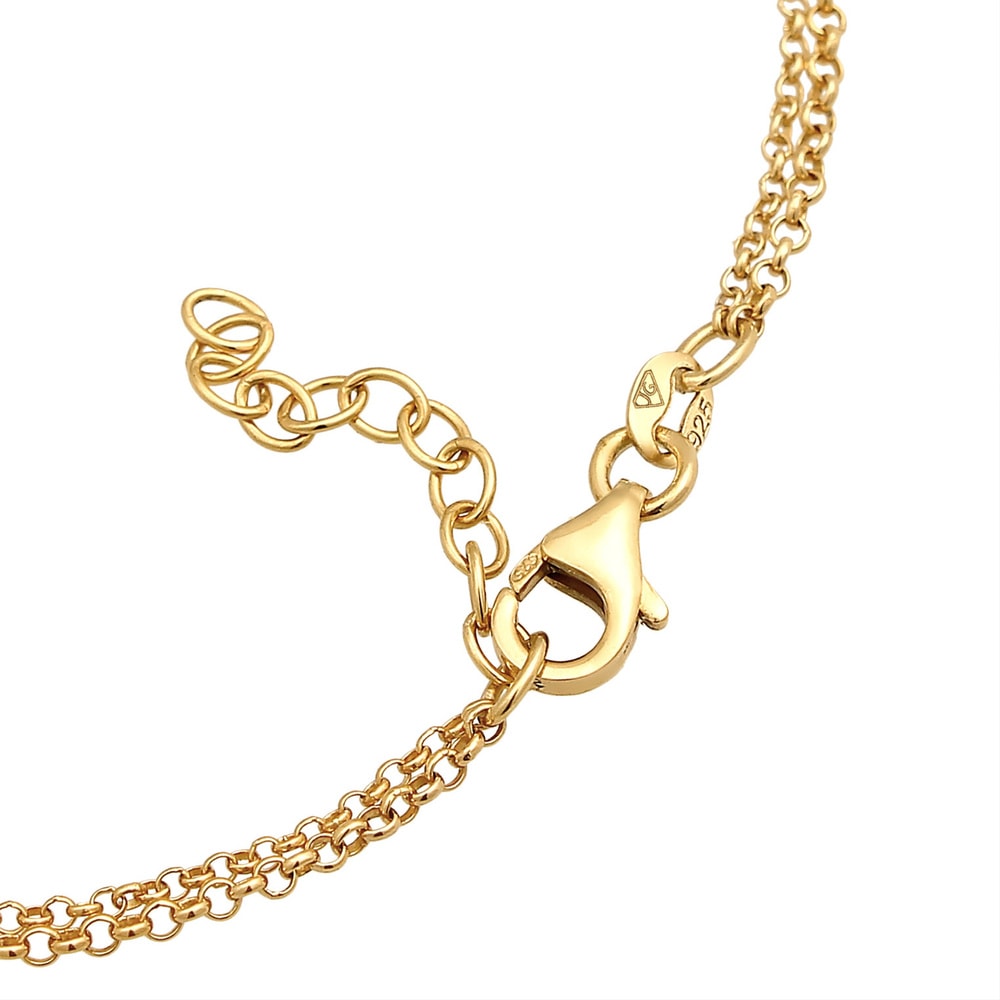 Elli Elli Bracelet Femmes Couches l'infini Coeur avec Cristal de Zirconium en Argent S Bracelet