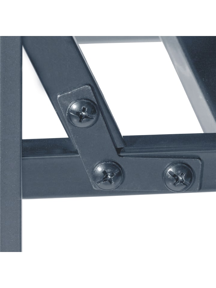 relaxdays Rosenbogen mit Bank in Anthrazit - (B)115 x (H)205 x(T)50 cm günstig kaufen onesize