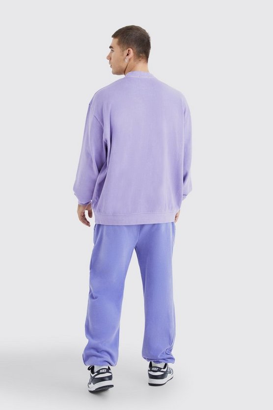Oversize Sweatshirt mit doppeltem Kragen