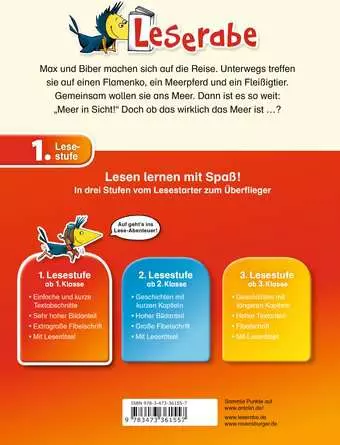 Leserabe - 1. Lesestufe: Max und Biber segeln los!