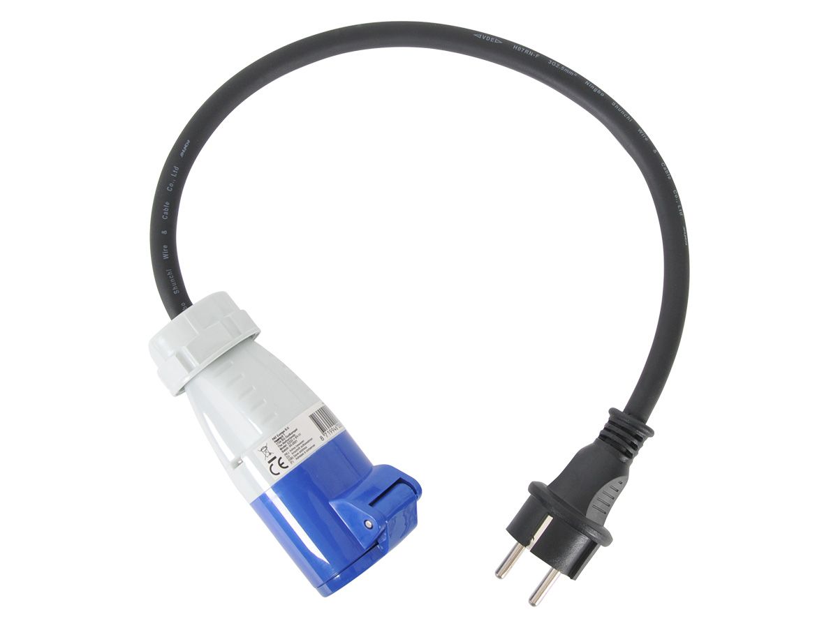 ProPlus 2,5mm² von Schuko Stecker auf CEE Adapterkabel