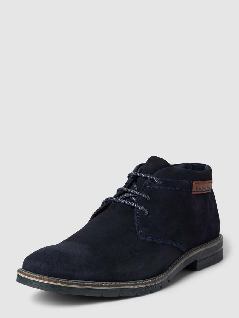 Derby-Schuhe mit Schnürverschluss Modell 'Merlo' in marineblau