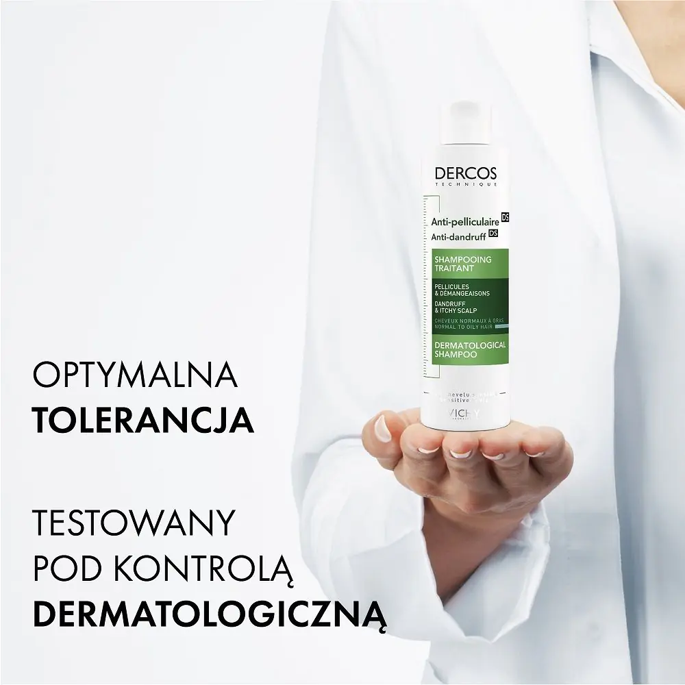 Vichy Dercos Anti-Dandruff Šampon protiv peruti za normalnu i masnu kosu, 200 ml