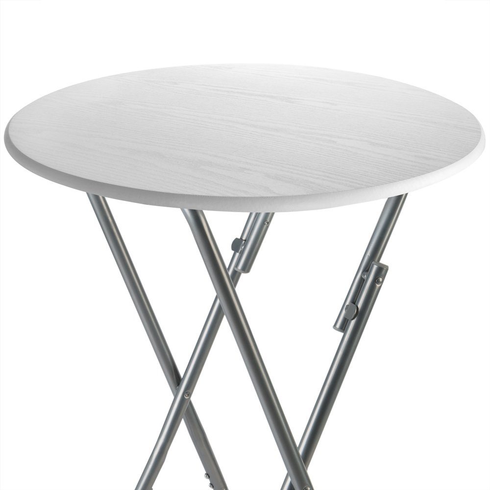 Casaria Stehtisch (2-St), 2x Klappbar 110cm Hoch Rund 60cm Garten Camping Bistrotisch
