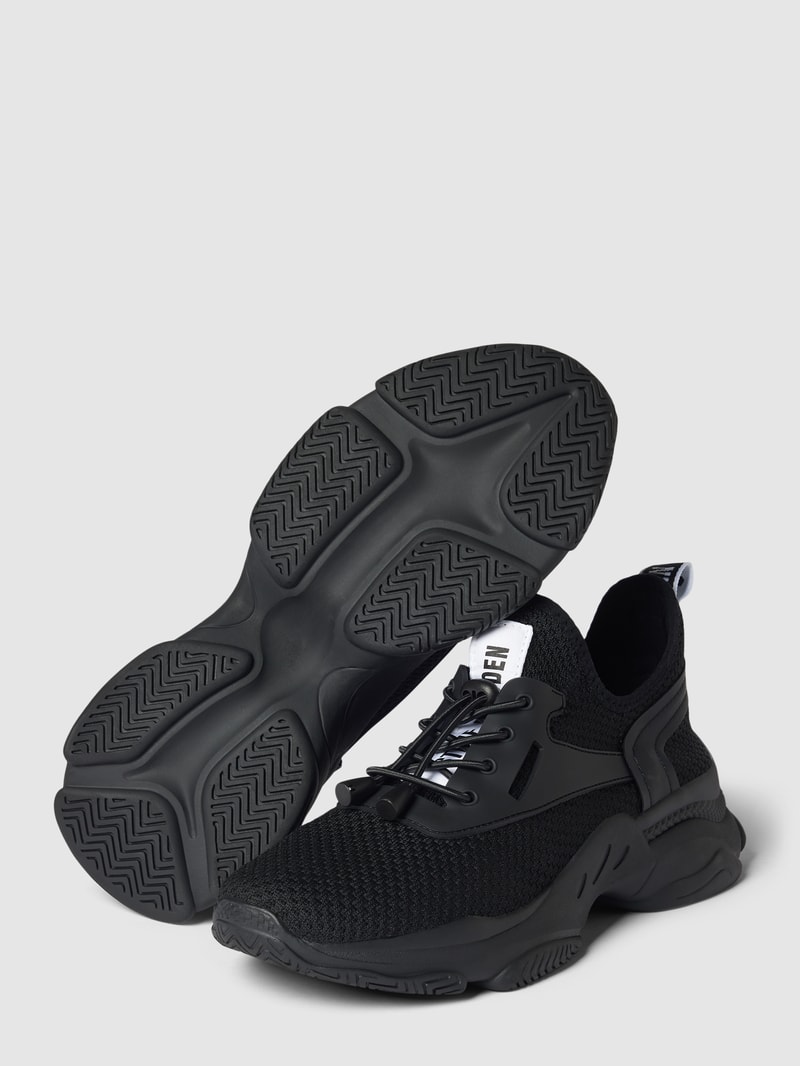 Sneaker mit Label-Patch Modell 'MATCH' in schwarz
