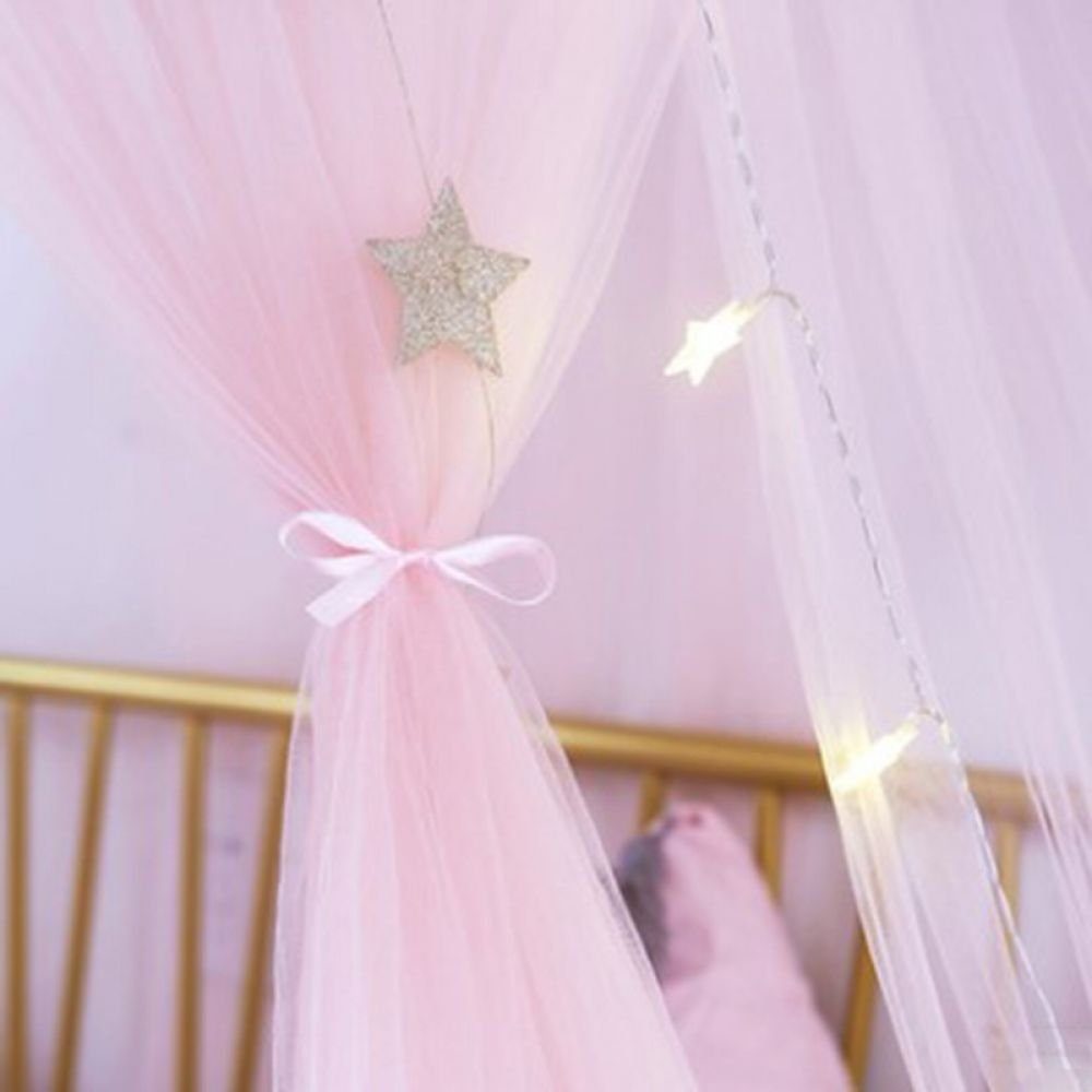 Zeaicos Moskitonetz Chiffon Betthimmel, Kinderzimmer Insektenschutz Baldachin Deko