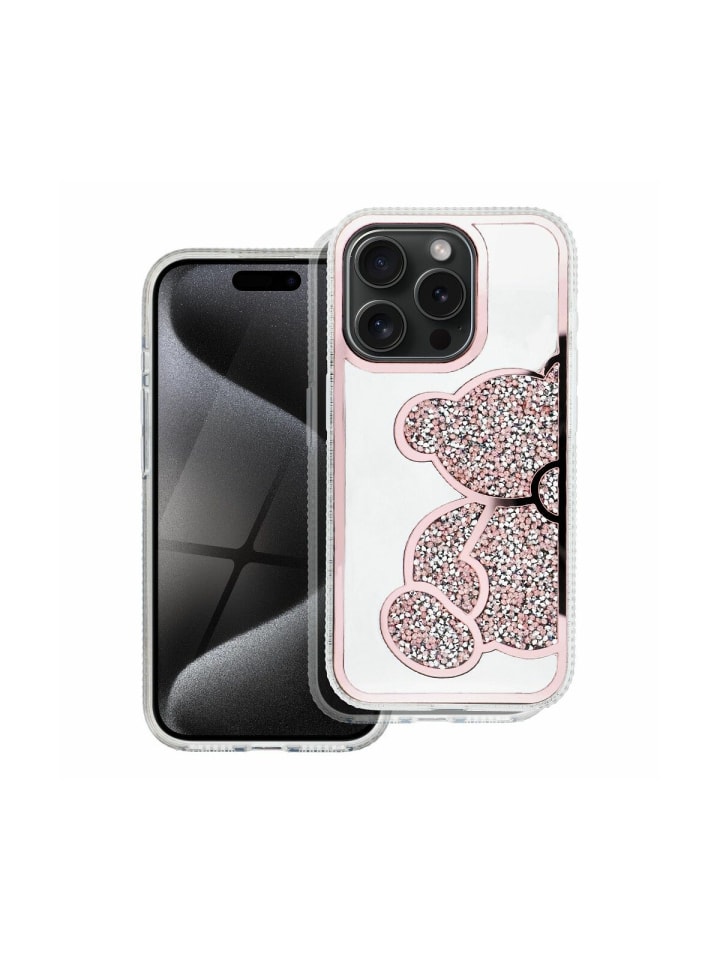 COFI 1453 Teddy Bear Handyhülle kompatibel mit iPhone 16 Pro Max Pink in Pink günstig kaufen onesize