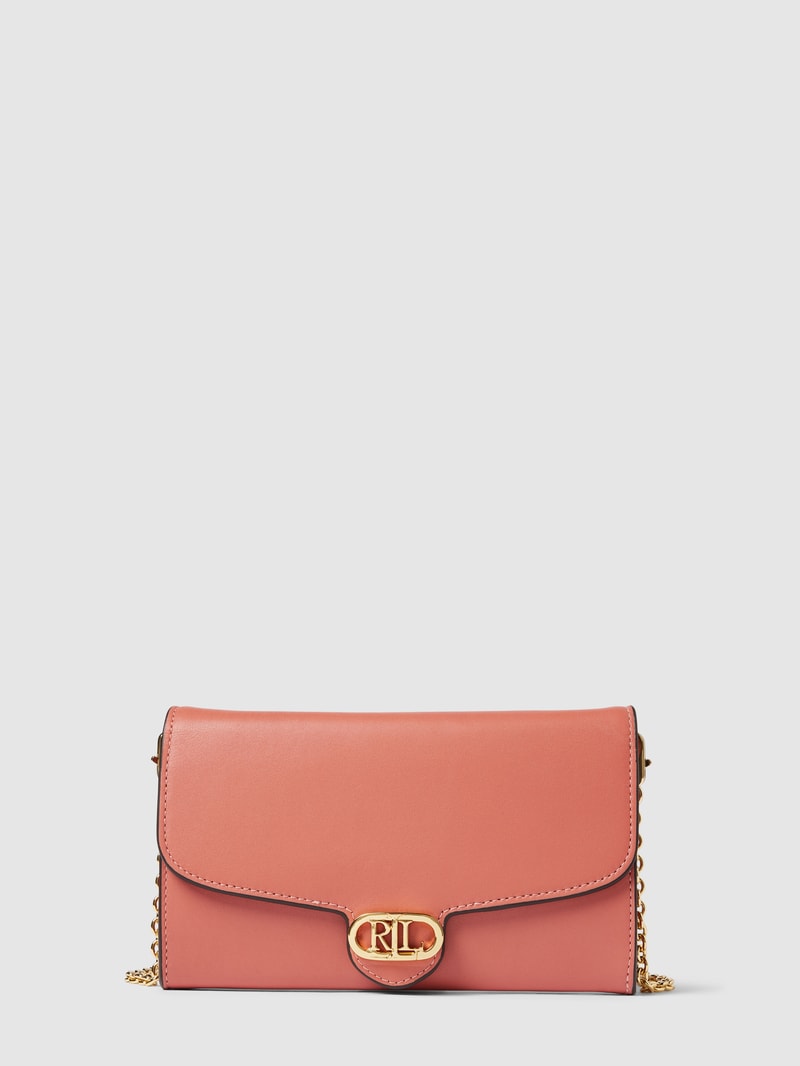 Crossbody Bag mit Label-Applikation Modell 'ADAIR' in rosa