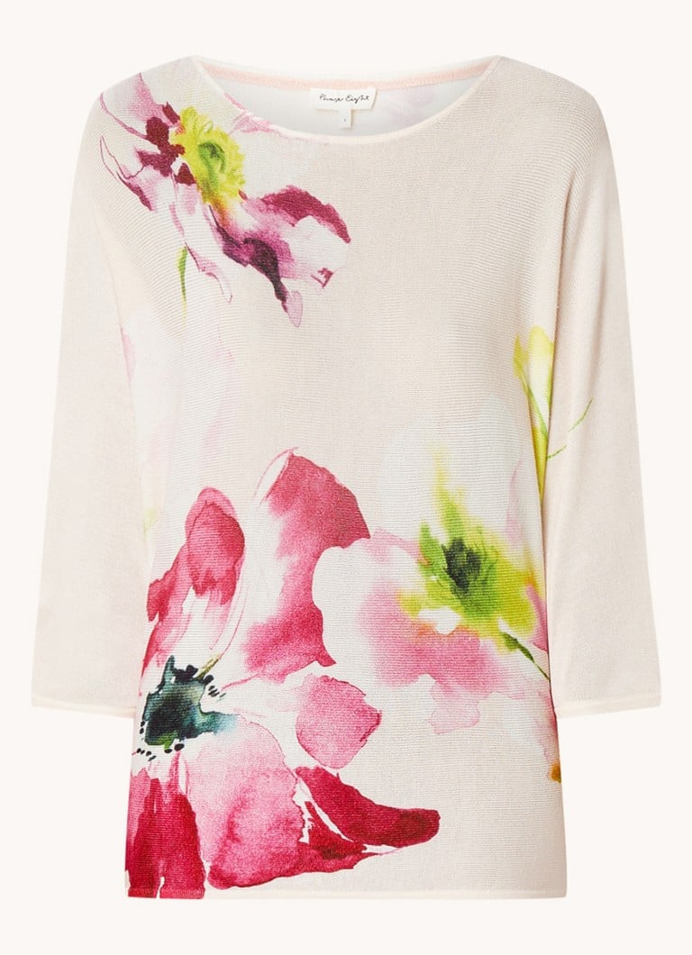 Pull en maille fine Erika de Phase Eight, à imprimé floral et manches chauve-souris