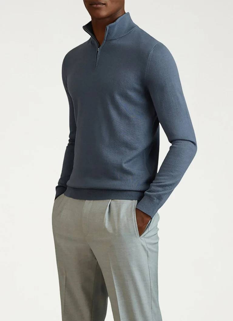 Reiss Blackhall fine-knit sweater in merino wool blend