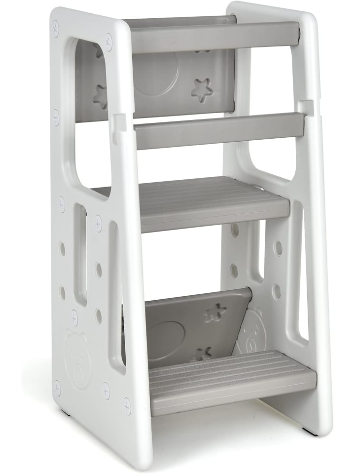 COSTWAY 2 Stufen Lernturm in Grau günstig kaufen 90 cm