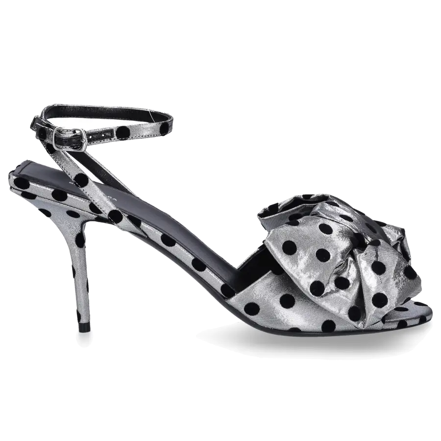 Balenciaga - Sandalen KNIFE BOW SANDAL Materialmix - silber