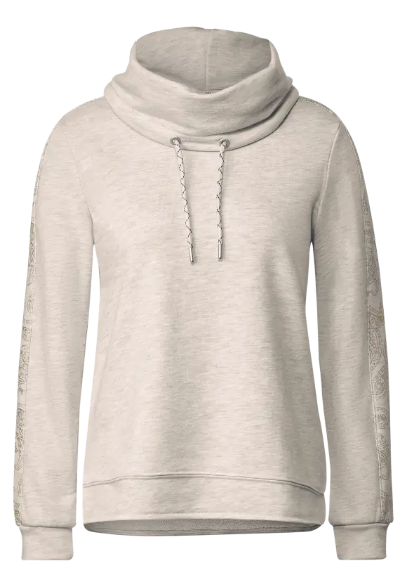 CECIL Sweatshirt mit Volumenkragen