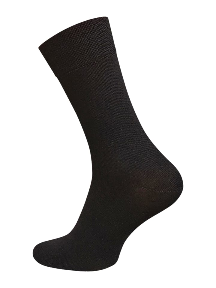 Cotton Prime® 10 Paar Komfortsocken ohne Bund Gesundheitssocken aus  Baumwolle in schwarz günstig kaufen