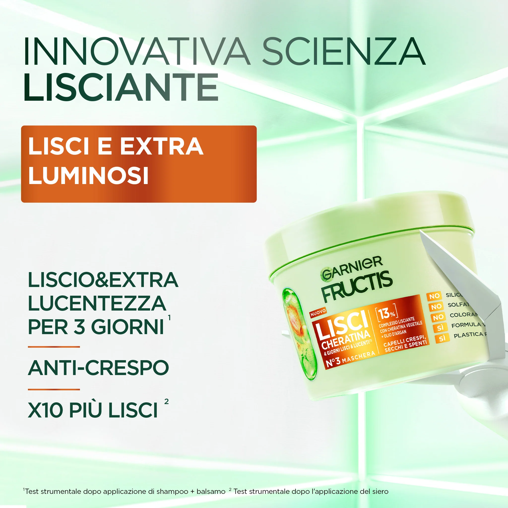 Μάσκα Κερατίνης Fructis Fructis Lisci - Μάσκα Λείανσης Μαλλιών