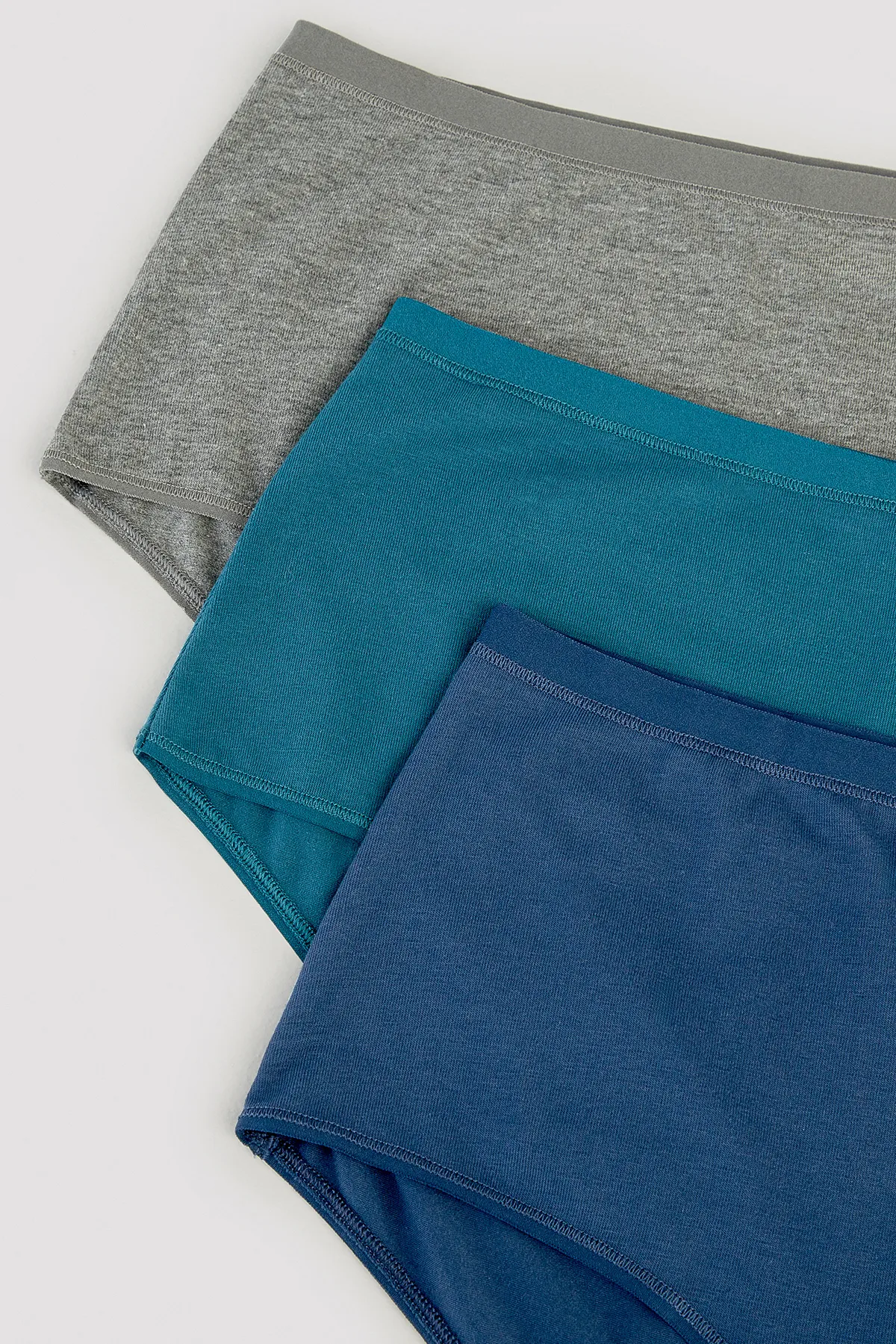 Penti  Deep Ocean 3-teiliges mehrfarbiges Slip-Höschen mit hoher Taille