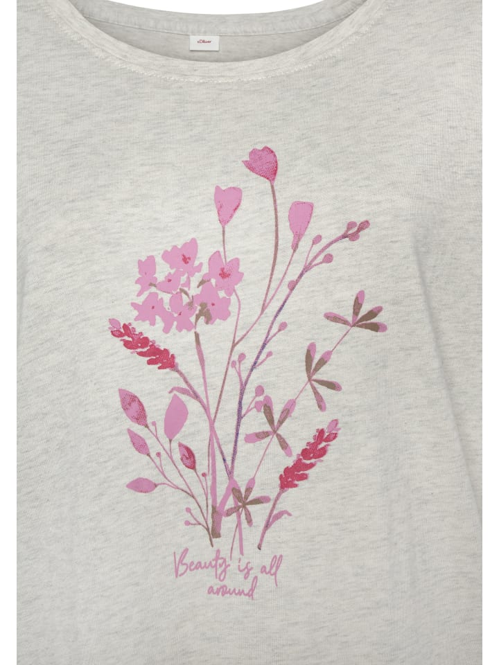 s.Oliver Sleepshirt in grau-meliert günstig kaufen 36-38