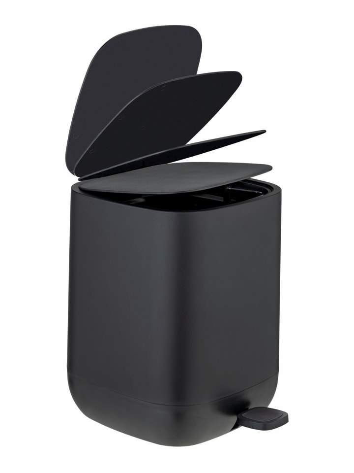 Wenko Treteimer Mod. Davos, Schwarz 6,5 L, Treteimer Davos, Schwarz 6,5 L in Schwarz günstig kaufen onesize
