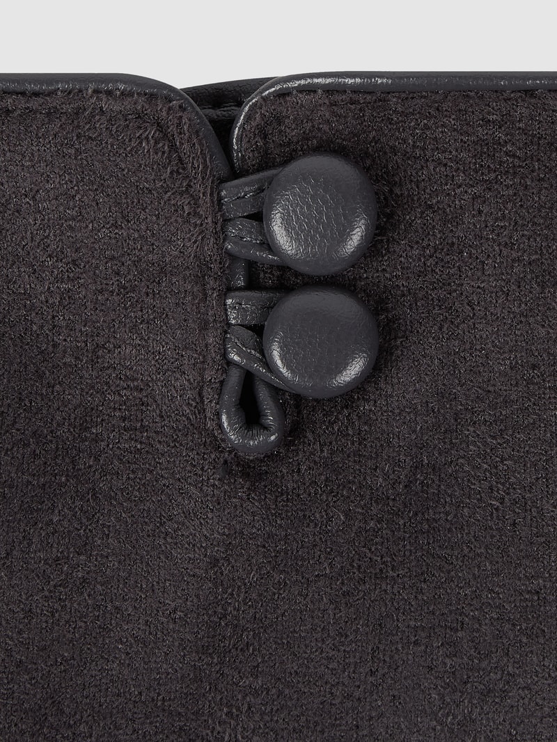 Touchscreen-Handschuhe in Veloursleder-Optik in anthrazit