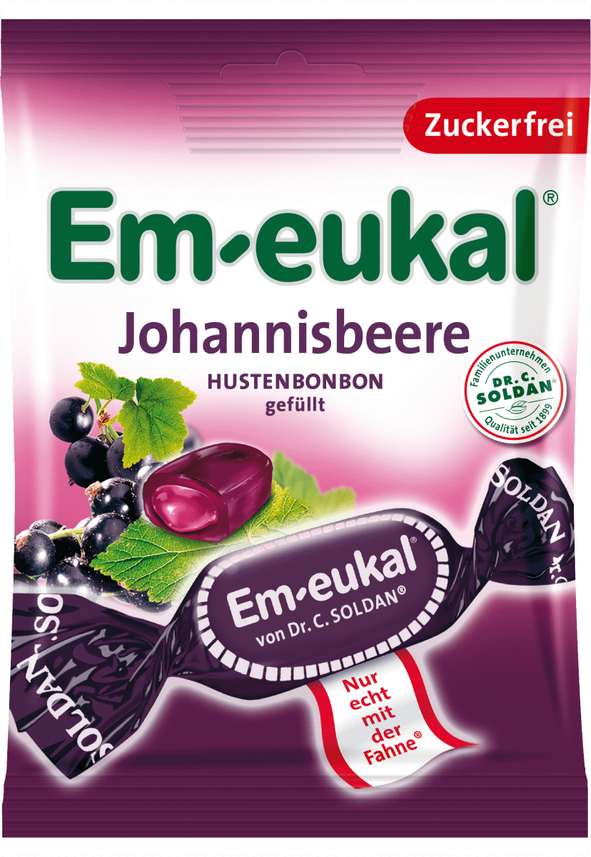 Bonbon, Johannisbeere gefüllt, zuckerfrei, 75 g
