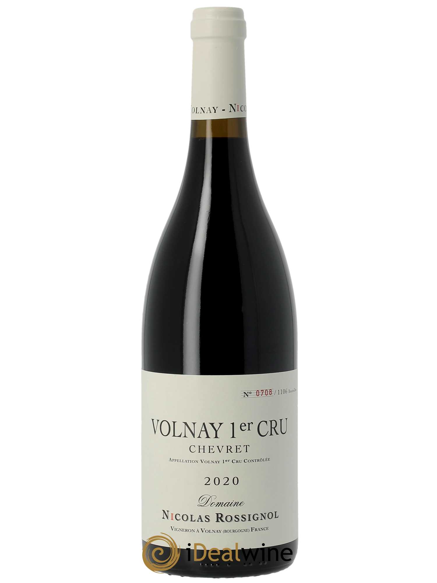 Volnay 1er Cru Chevret Nicolas Rossignol  2020 - Lot de 1 Bouteille