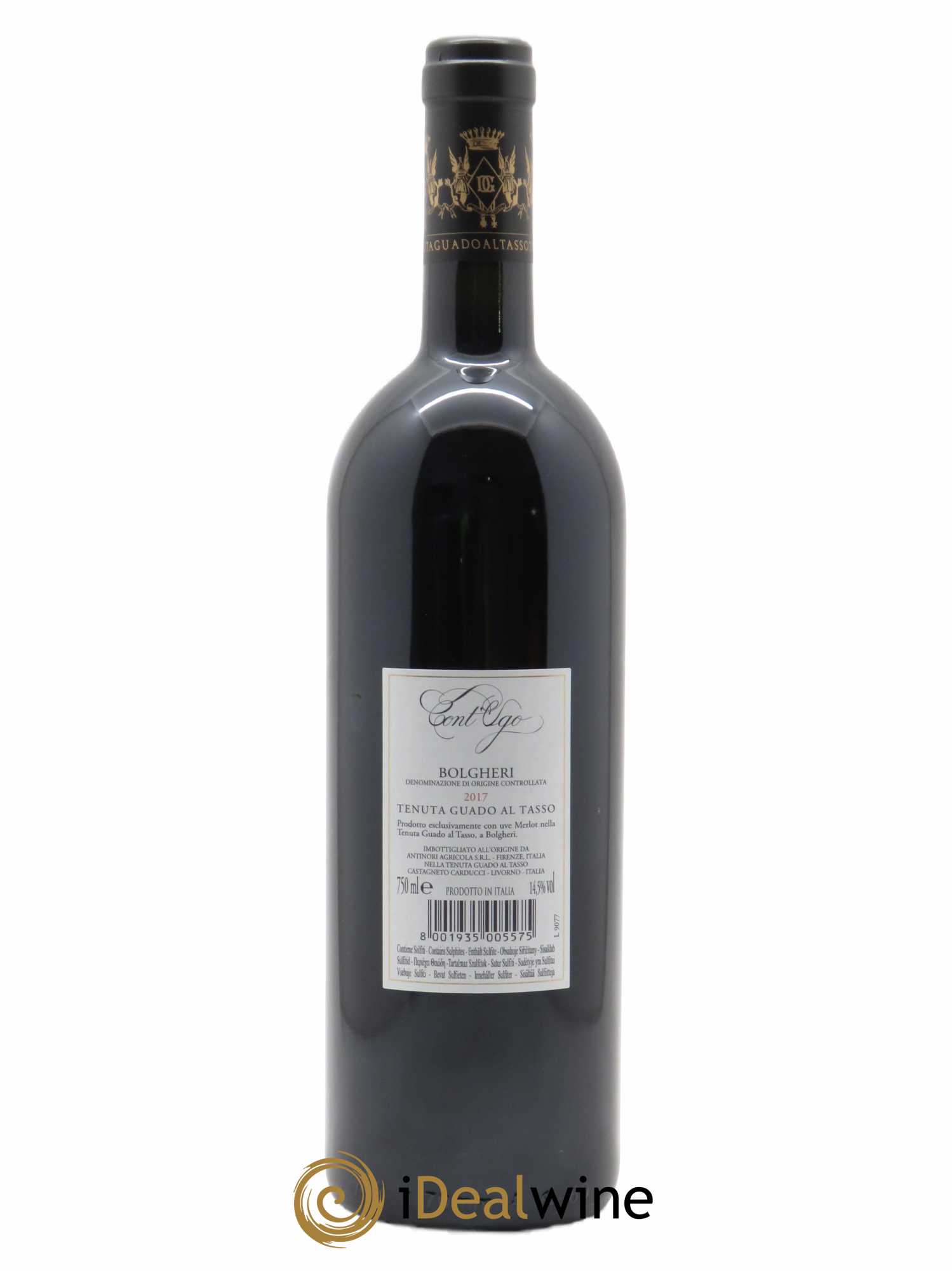 Bolgheri DOC Cont'Ugo Tenuta Guado al Tasso - Antinori  2017 - Lot de 1 Bouteille