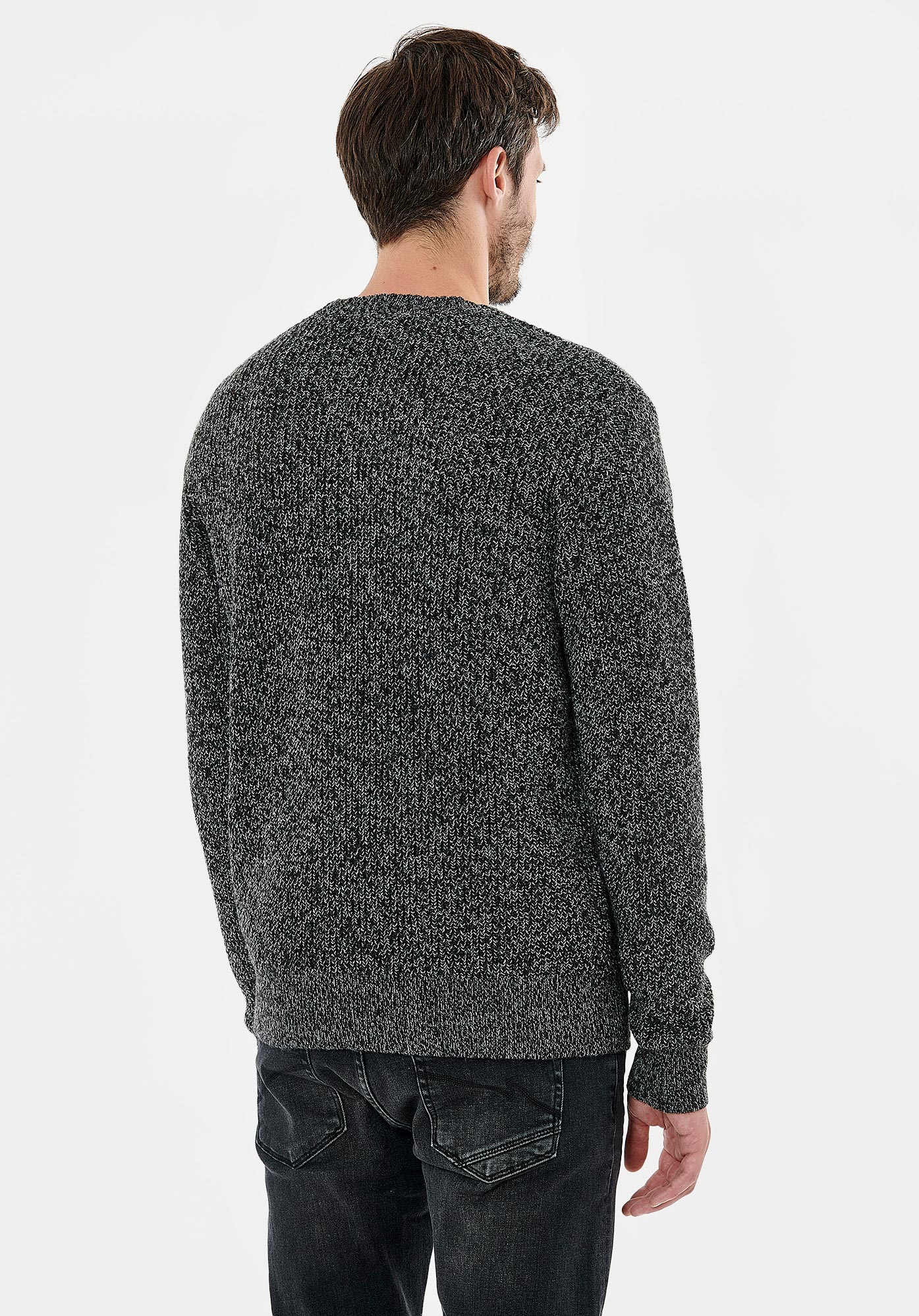 VOLKS  Pull gris homme