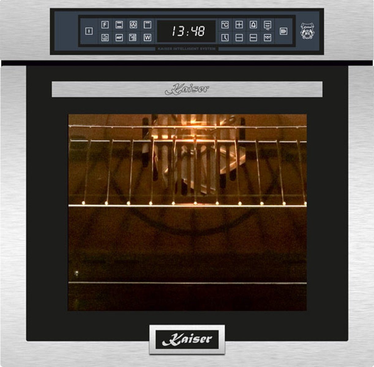 Kaiser Küchengeräte Backofen-Set EH 6306 R + KCT 6730 FIG........, Einbaubackofen,Edelstahl,79L 15 Fkt. +Induktionskochfeld 60 cm