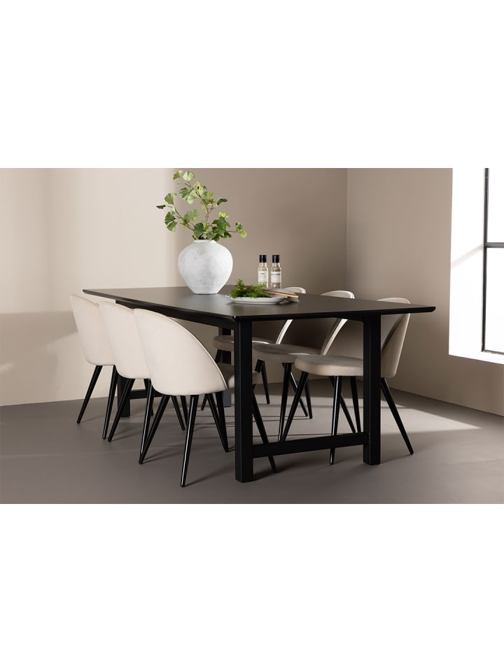 ebuy24 Esstisch Oslo  Schwarz 220 x 100 cm günstig kaufen onesize