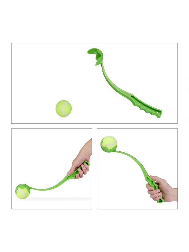 relaxdays 12-tlg. Ballschleuder Set in Bunt günstig kaufen onesize