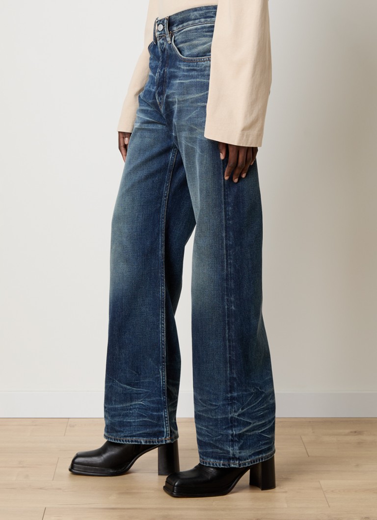 Voľné džínsy s vysokým pásom od Acne Studios s tmavým praním