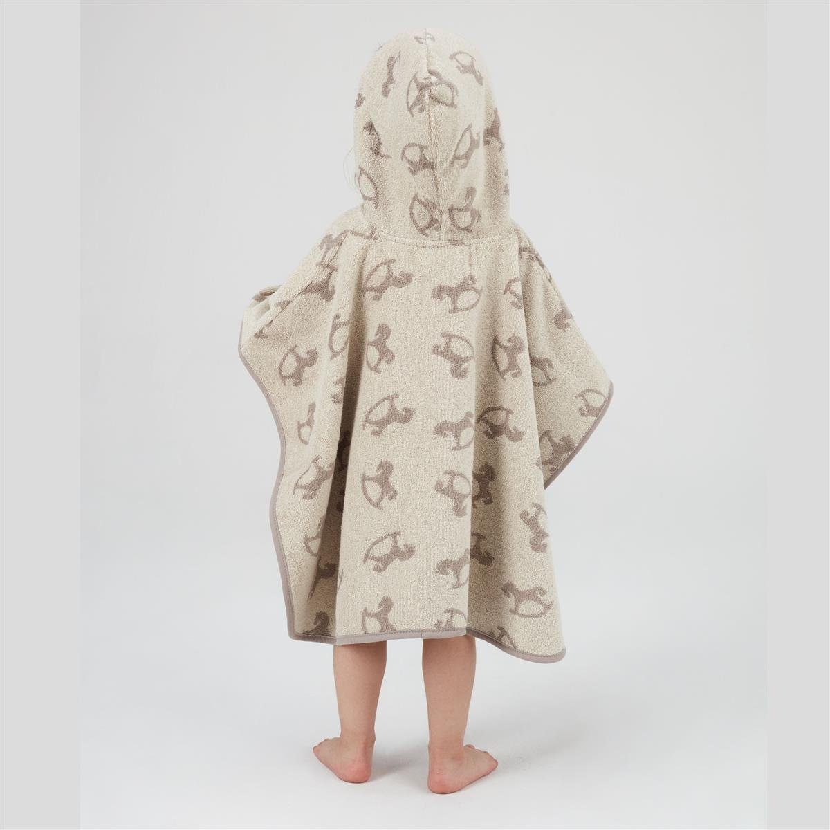 SEI Design Badeponcho Baby Kinder Badeponcho mit Kapuze, Schnittform Länge, Material, Ausstattung, Art Verschluss, Besondere Merkmale